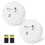 Geevon Wassermelder Wasseralarm2 Stück, 100dB Wasserwarner, Wassersensor Alarm, Batteriebetrieben für Keller, Badezimmer, Waschküche, Küchen, Garagen und Dachböden (Lieferung mit Batterie)