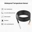 Aideepen 5 Stuck Temperatursensor, 2m Kabel Wasserdicht Temperaturfühler digitaler Edelstahl Temperatursensor kompatibel mit Arduino und Raspberry Pi inklusive E-Book, kompatibel mit Shelly