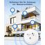 Geevon Wassermelder Wasseralarm 6 Stück, 100dB Wasserwarner, Wassersensor Alarm, Batteriebetrieben für Keller, Badezimmer, Waschküche, Küchen, Garagen und Dachböden (Lieferung mit Batterie)