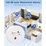 Geevon Wassermelder Wasseralarm2 Stück, 100dB Wasserwarner, Wassersensor Alarm, Batteriebetrieben für Keller, Badezimmer, Waschküche, Küchen, Garagen und Dachböden (Lieferung mit Batterie)