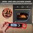 CIRYCASE Fleischthermometer Digital, Sofort Lesen Bratenthermometer Ofenthermometer, Externe Lange Sonde mit 102cm-Edelstahlkabel, Zeigerthermometer, Backofenthermometer für Küche, BBQ, Ofen, Backen