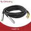 AZDelivery 5 x 1M Kabel DS18B20 digitaler Edelstahl Temperatursensor Temperaturfühler, wasserdicht kompatibel mit Arduino und Raspberry Pi inklusive E-Book!