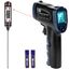 ERICKHILL Infrarot-Thermometer -50 ℃ ~ 600 ℃ Berührungslose digitale Laser-Temperaturpistole mit LCD-Display, einstellbarer Emissionsgrad – geeignet zum Kochen/Grillen/Einfrieren, mit Fleischsonde