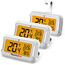 ThermoPro Kühlschrankthermometer Digital Gefrierschrank-thermometer mit großem LCD-Display & Hintergrundbeleuchtung, Max/Min-Aufzeichnung Thermometer mit Magnet- und Ständeroptionen 3 Stücke