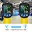 Infrarot Thermometer Laser MESTEK Temperaturmessgerät mit K-Sonde IR Pyrometer -50°C bis 800°C Berührungslos Farbe LCD Alarmfunktion Einstellbarer Emissionsgrad für Küche