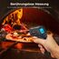 ERICKHILL Infrarot Thermometer -50℃~600℃ Berührungslose digitale Laser-Temperaturpistole LCD-Display mit Einstellbarer Emissionsgrad - für Kochen/Barbecue/Gefrierschrank/Industrie, Schwarz Blau
