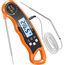 CIRYCASE Fleischthermometer Digital, Sofort Lesen Bratenthermometer Ofenthermometer, Externe Lange Sonde mit 102cm-Edelstahlkabel, Zeigerthermometer, Backofenthermometer für Küche, BBQ, Ofen, Backen