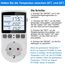KETOTEK Digital Temperaturregler Thermostat Steckdose 230V mit 3m Fühler, Steckdosen Thermostat Heizung Kühlung Temperaturgesteuert für Gewächshaus Inkubator Kühlschrank, Hintergrundbeleuchtung