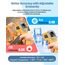Eventek Infrarot Thermometer, -50°C ~ 600°C Temperaturmessgerät, 0,1-1,0 Einstellbarer Emissionsgrad Laser Thermometer, Farbiger HD-Bildschirm Thermometer für Küche, Pizza, Kühlung, Industrie, Gelb