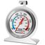 ThermoPro Backofenthermometer Analog Ofenthermometer aus Edelstahl Kochthermometer für Backofen Thermometer Kochen Innen Küchenthermometer mit großem Zifferblatt Silber AOT200
