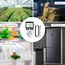 Digitales Thermostat Steckdose 250V mit Temperaturfühler & LCD - Heizung/Kühlung für Gewächshaus, Terrarium, Aquarium, Reptilien (EU-Stecker)