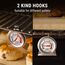 ThermoPro Backofenthermometer Analog Ofenthermometer aus Edelstahl Kochthermometer für Backofen Thermometer Kochen Innen Küchenthermometer mit großem Zifferblatt Silber 2 Stücke