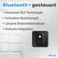 Shelly Blu H&T Schwarz | Bluetooth-gesteuerter Temperatur- und Luftfeuchtigkeitssensor | Spritzwassergeschützter und Staubdichter | Schutzklasse IP54 | iOS-Android-App | Gateway Erforderlich