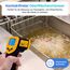 Etekcity Infrarot-Thermometer, Temperaturmessgerät -50°C bis +450°C - digital Laser Infrarot Thermometer für Küche, Pizzaofen, Grill, Backen - Nicht für Menschen - Gelb/Schwarz