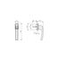 ABUS Abschließbarer Fenstergriff FG210 AB210 - Fensterknauf mit Druckzylinder, gleichschließend - ABUS-Sicherheitslevel 3-41192 - Weiß - 5er Set