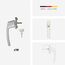 ABUS Abschließbarer Fenstergriff FG200 AB208-10er Set - Fensterknauf mit Druckzylinder, gleichschließend - ABUS-Sicherheitslevel 3-88561 - Silber