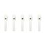 ABUS Abschließbarer Fenstergriff FG210 AB210 - Fensterknauf mit Druckzylinder, gleichschließend - ABUS-Sicherheitslevel 3-41192 - Weiß - 5er Set