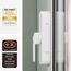 ABUS Fensterantrieb WINTECTO One – Smarter Fenstergriff für Fenster, Balkon- und Terrassentür – mit Alarmfunktion – einfache Montage ohne Bohren – Schwarz, gleichschließend (AL0125)