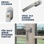 ABUS Abschließbarer Fenstergriff FG210 AB210 - 3er Set - Fensterknauf mit Druckzylinder, gleichschließend - ABUS-Sicherheitslevel 3 - 59488 - Silber