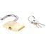 Brüder Mannesmann Vorhängeschloss Messing 50 mm, Zylinderschloss, Sicherheitsschloss, robust und korrosionsbeständig, für Garage, Schuppen und Fahrrad geeignet, inkl. 3 Schlüssel | M 413-50
