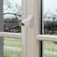 ABUS Abschließbarer Fenstergriff FG210 AB210 - 3er Set - Fensterknauf mit Druckzylinder, gleichschließend - ABUS-Sicherheitslevel 3 - 59489 - Weiß