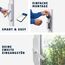 ABUS Fensterantrieb WINTECTO One – Smarter Fenstergriff für Fenster, Balkon- und Terrassentür – mit Alarmfunktion – einfache Montage ohne Bohren – Silber, gleichschließend (AL0125)