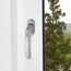 ABUS Abschließbarer Fenstergriff FG200 AB208-5er Set - Fensterknauf mit Druckzylinder, gleichschließend - ABUS-Sicherheitslevel 3-84582 - Silber