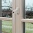 ABUS Abschließbarer Fenstergriff FG210 AB210 - Fensterknauf mit Druckzylinder, gleichschließend - ABUS-Sicherheitslevel 3-41192 - Weiß - 5er Set