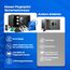 KESSER® Elektr. Tresor mit Fingerabdruck & Schlüssel S | Inkl. Notfallakku | Elektronischer Safe | 3x Doppelbolzenverriegelung | Boden Wandtresor | Möbeltresor | Panzerschrank Zahlenschloss Schwarz