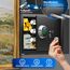 KESSER® Elektr. Tresor mit Fingerabdruck & Schlüssel S | Inkl. Notfallakku | Elektronischer Safe | 3x Doppelbolzenverriegelung | Boden Wandtresor | Möbeltresor | Panzerschrank Zahlenschloss Schwarz
