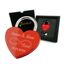 Geschenkfreude Liebesschloss mit Gravur - witterungsbeständig - personalisierte Valentinstags Geschenke für Sie und Ihn - Geschenk für Paare - Liebesgeschenke - Schloss mit Gravur rot