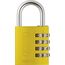 ABUS Zahlenschloss 145/40 Gelb - Kofferschloss, Spindschloss u. v. m. - Aluminium-Vorhängeschloss - individuell einstellbarer Zahlencode - ABUS-Sicherheitslevel 4