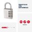 ABUS Zahlenschloss 145/40 Gelb - Kofferschloss, Spindschloss u. v. m. - Aluminium-Vorhängeschloss - individuell einstellbarer Zahlencode - ABUS-Sicherheitslevel 4