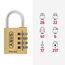 ABUS Zahlenschloss 165/40 - Vorhängeschloss aus Messing - mit individuell einstellbarem Zahlencode - Kofferschloss / Spindschloss - ABUS-Sicherheitslevel 4