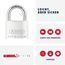 ABUS Vorhängeschloss Titalium 64TI/45 gl.-6454 - gleichschließend - Kellerschloss mit Schlosskörper aus Spezial-Aluminium - gehärteter Stahlbügel - ABUS-Sicherheitslevel 5
