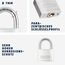 ABUS Vorhängeschloss Titalium 64TI/45 - Kellerschloss mit Schlosskörper aus Spezial-Aluminium - gehärteter Stahlbügel - ABUS-Sicherheitslevel 5