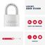 ABUS Vorhängeschloss Titalium 64TI/50 gl.-6511 - gleichschließend - Kellerschloss mit Schlosskörper aus Spezial-Aluminium - gehärteter Stahlbügel - ABUS-Sicherheitslevel 6