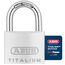 ABUS Vorhängeschloss Titalium 64TI/40 - Kellerschloss mit Schlosskörper aus Spezial-Aluminium - gehärteter Stahlbügel - ABUS-Sicherheitslevel 5