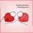 Geschenkfreude Liebesschloss mit Gravur - witterungsbeständig - personalisierte Valentinstags Geschenke für Sie und Ihn - Geschenk für Paare - Liebesgeschenke - Schloss mit Gravur rot