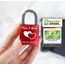 Geschenkfreude Liebesschloss mit Gravur und Schlüssel - Dein einzigartiges Liebes Schloss mit Gravur - Geschenke für Paare - Jahrestag Geschenk für Sie - Partner Geschenke für Ihn