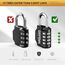 GRIFEMA 2 Pack Zahlenschloss 4 Stellig-Vorhängeschloss Wetterfest Frostsicher,Schloss mit Zahlencode Zinklegierung,Robust,Sicher, für Spind, Schuppen, Schule, Fitnessstudio,(2 Stück)1er Pack