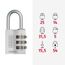 ABUS Zahlenschloss 145/30 Grün - Kofferschloss, Spindschloss u. v. m. - Aluminium-Vorhängeschloss - individuell einstellbarer Zahlencode - ABUS-Sicherheitslevel 3