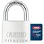 ABUS Vorhängeschloss Titalium 64TI/45 gl.-6455 - gleichschließend - Kellerschloss mit Schlosskörper aus Spezial-Aluminium - gehärteter Stahlbügel - ABUS-Sicherheitslevel 5