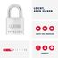 ABUS Vorhängeschloss Titalium 64TI/20 - 2er Set, gleichschließend - Schlosskörper aus Spezial-Aluminium - gehärteter Stahlbügel - ABUS-Sicherheitslevel 3 - Silber