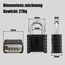 2 Pack Robustes Vorhängeschloss mit Zahlencode, Diyife Wetterfestes Zahlenschloss mit 8MM Schäkel, aus 304 Edelstahl, für Hof, Garagen, Tore, Zaun, Keller - Schwarz