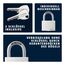 ABUS Vorhängeschloss T65AL/40 myLOCK - individuell beschreibbar - Spindschloss - massiver Aluminium-Schlosskörper - ABUS-Sicherheitslevel 5 - Weiß