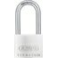 ABUS Vorhängeschloss Titalium 64TI/40HB40 gl.-6412 - gleichschließend und mit hohem Bügel - Kellerschloss mit Schlosskörper aus Spezial-Aluminium - ABUS-Sicherheitslevel 5
