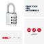 ABUS Zahlenschloss 145/30 Titanium - Kofferschloss, Spindschloss u. v. m. - Aluminium-Vorhängeschloss - individuell einstellbarer Zahlencode - ABUS-Sicherheitslevel 3