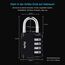 Diyife 2 Pack Zahlenschloss Vorhängeschloss 4-Stelliges, Kombinationsschloss, Wetterfestes Metall, Plated Steel Combination Lock für Schule, Gym Locker, Garage, Gatter - Schwarz Silber