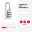 ABUS Zahlenschloss 145/20 Titanium - Kofferschloss, Spindschloss u. v. m. - Aluminium-Vorhängeschloss - individuell einstellbarer Zahlencode - ABUS-Sicherheitslevel 3